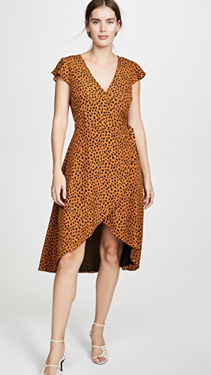 Shopbop Leopard Print Wrap Dress