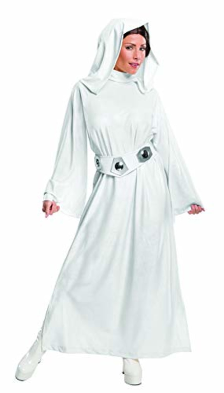 Rubie&#039;s Costume Women&#039;s Star Wars Classic Deluxe Princess Leia Costume,White,Large