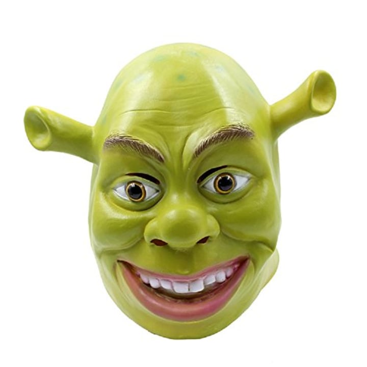 Shrek Mask Costume Mask Halloween Cosplay Full Head Green Adult Shrek Mask Latex