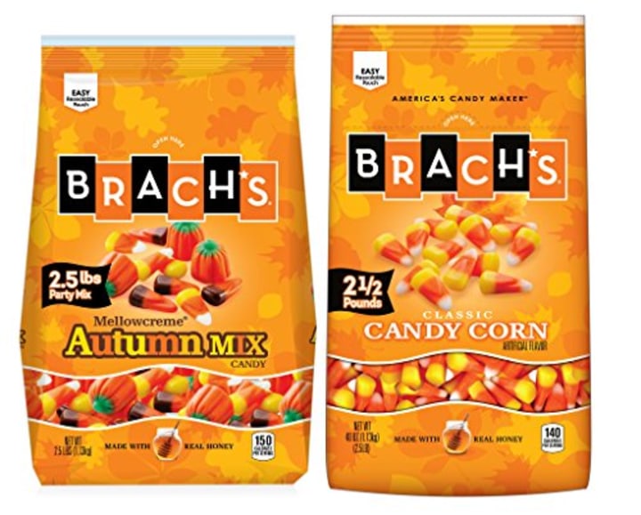 Brach&#039;s Candy Corn and Autumn Party Mix Duo, 2.5 Pound Bulk Candy Bag (Pack of 2) Halloween Candy