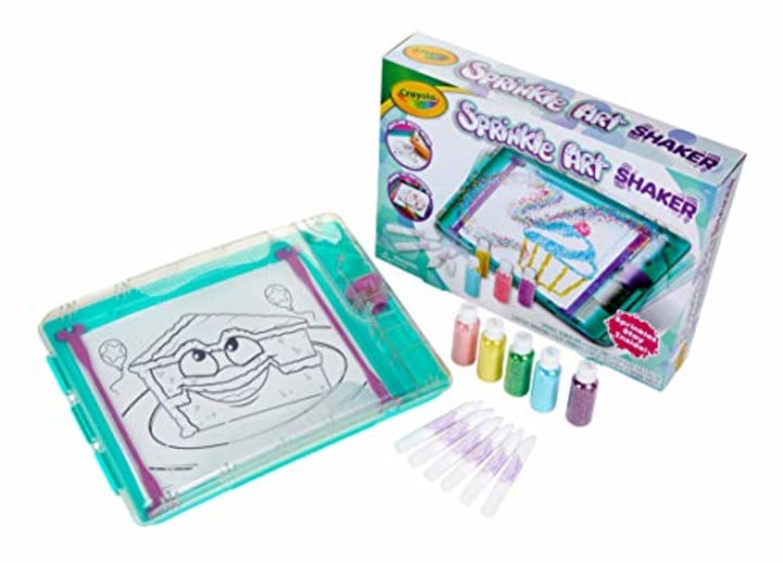Crayola Sprinkle Art Shaker, Rainbow Arts &amp; Crafts for Girls, Gift, Age 5, 6, 7, 8