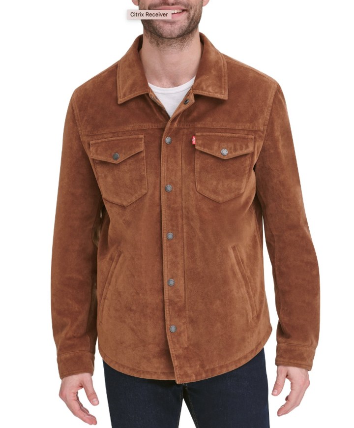 Levi's Faux Suede Shirt Jacket