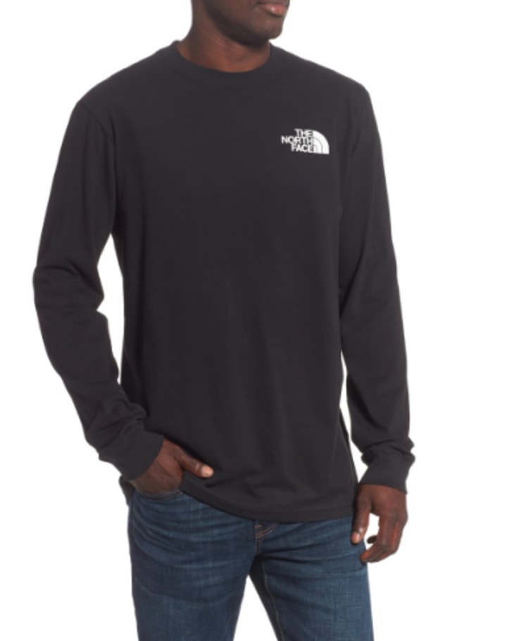 The North Face Red Box Long Sleeve Crewneck T-Shirt