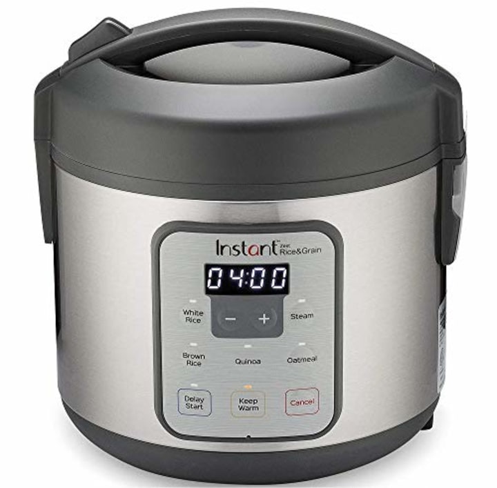 Instant Zest Rice Cooker, Grain Maker, and Steamer|8 Cups|Cooks White Rice, Brown Rice, Quinoa, and Oatmeal|From the Makers of Instant Pot