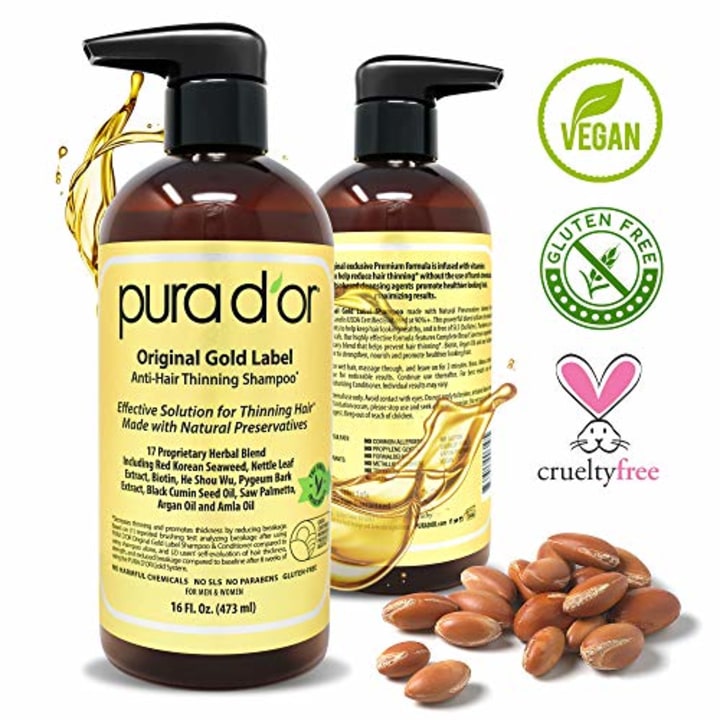 PURA D&#039;OR Original Gold Label Anti-Thinning Shampoo Clinically Tested
