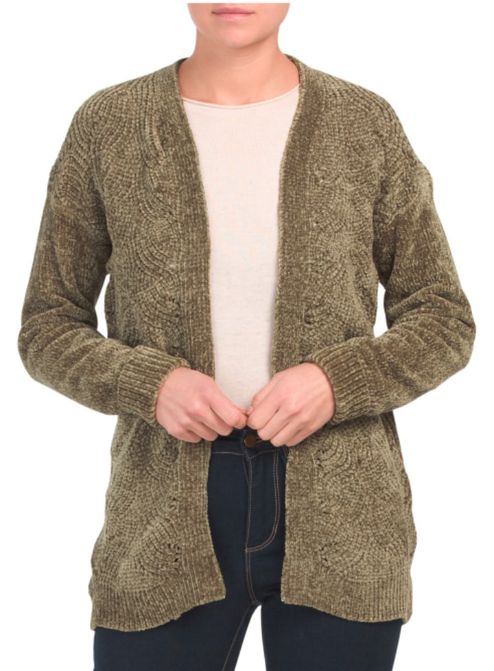 Melbourne Chunky Chenille Cardigan