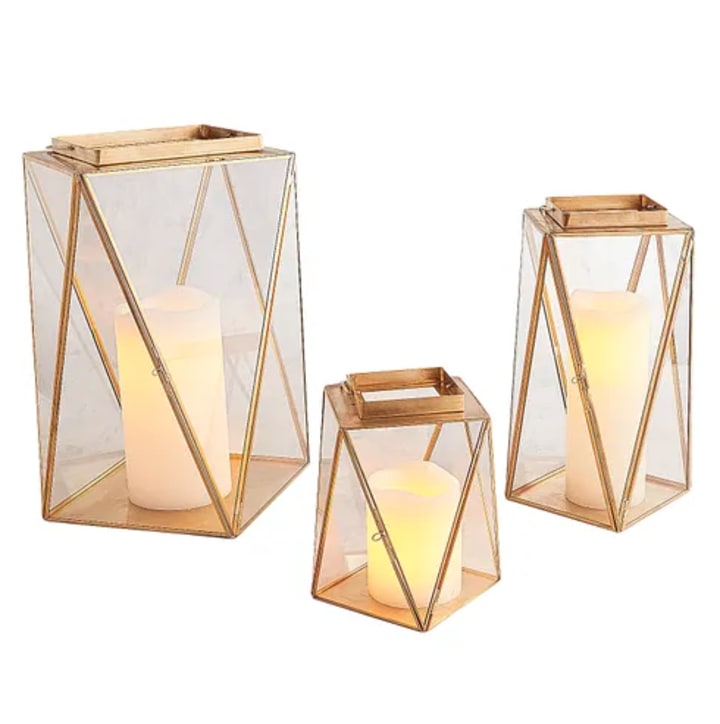 Chloe Golden Modern Lanterns