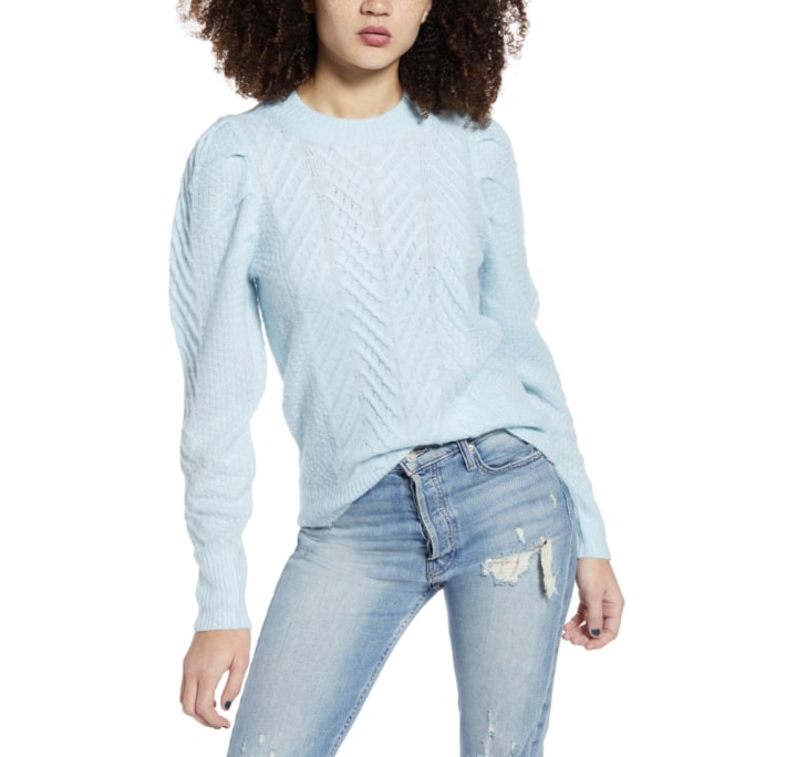 Leith Brushed Cable Pullover