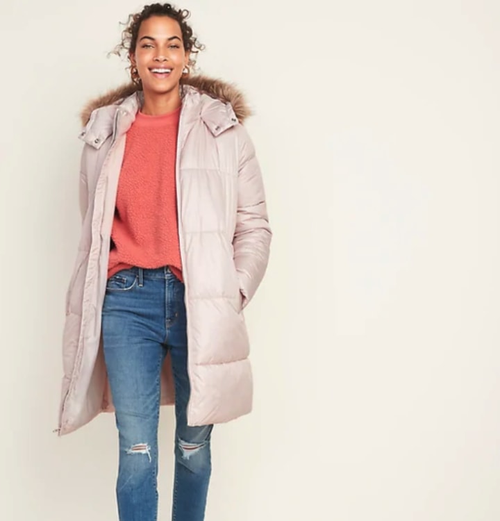 Old Navy Long-Line Puffer Jacket