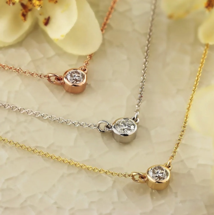 Auriya Solitaire Diamond Necklace