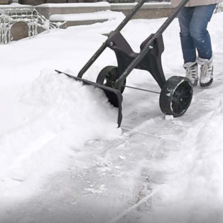 Awesome snow removal tool for small jobs that won't hurt your back 
