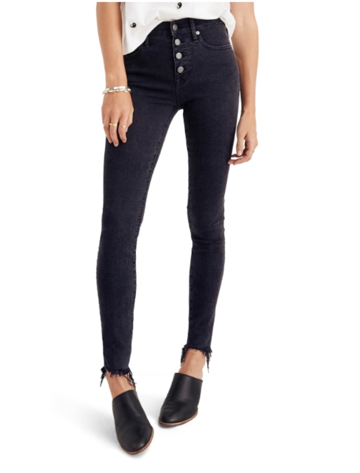 Madewell Button Skinny Jeans