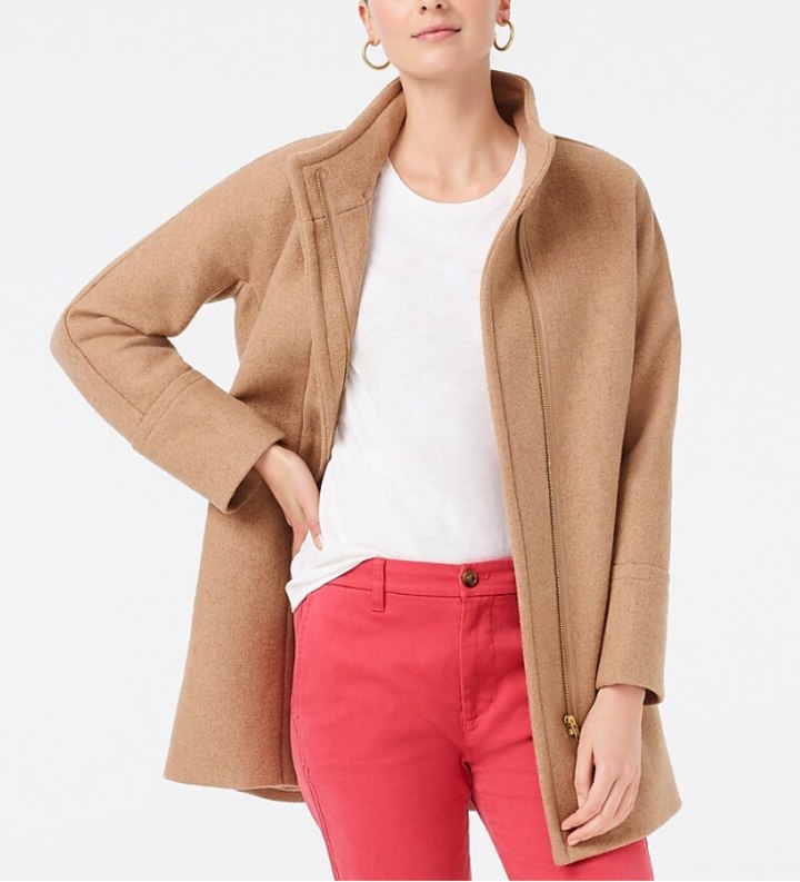 J crew factory hot sale cocoon coat