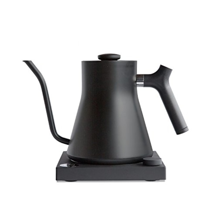Fellow Stagg EKG, Electric Pour-over Kettle For Coffee And Tea, Matte Black, Variable Temperature Control, 1200 Watt Quick Heating, Built-in Brew Stopwatch