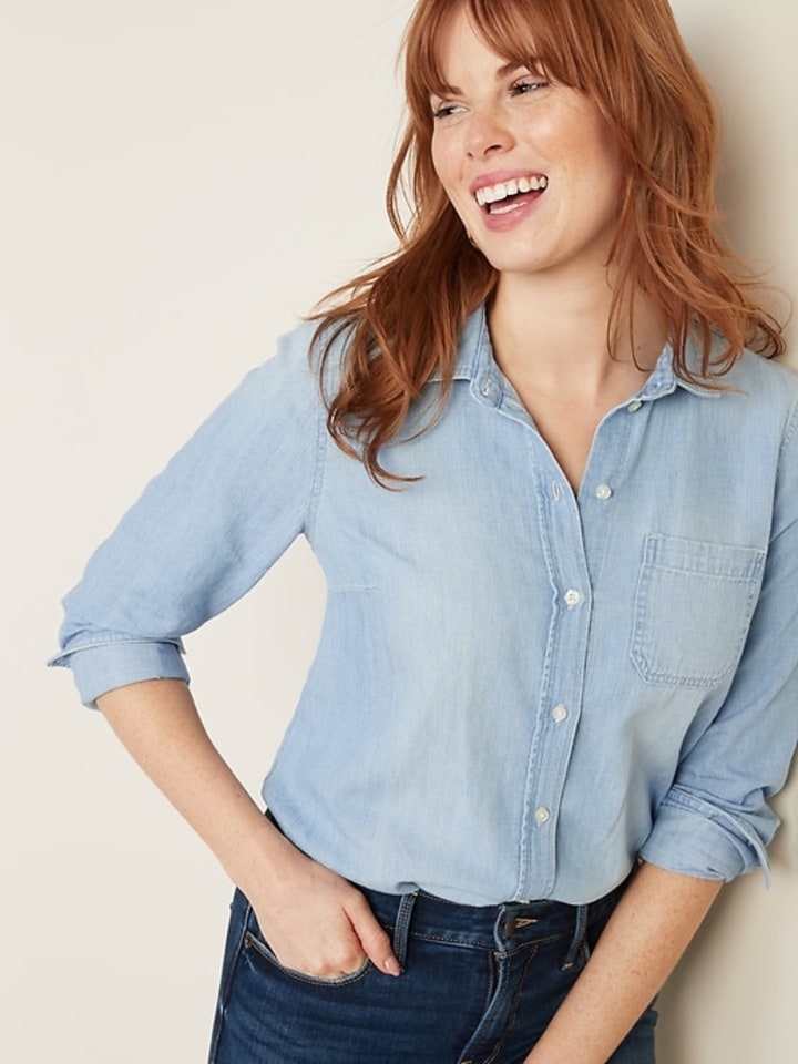 Old Navy Relaxed Chambray Shirt
