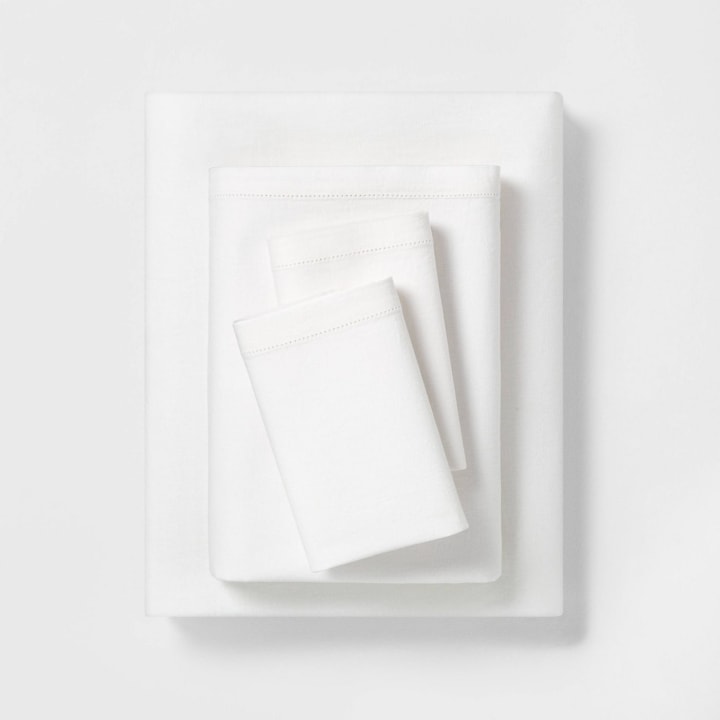 Solid Linen Blend Sheet Set