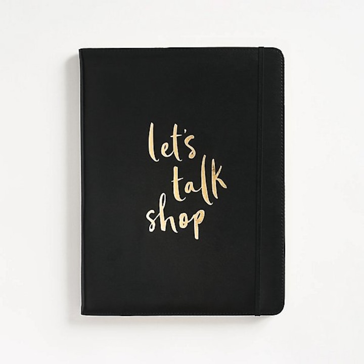 Let&#039;s Talk Shop Folio Black