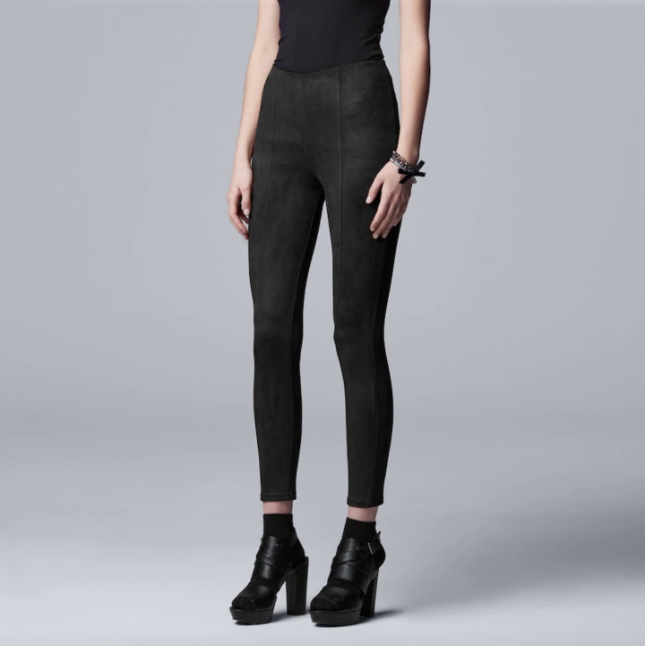 Simply Vera Vera Wang Faux Leather Leather Pants for Women