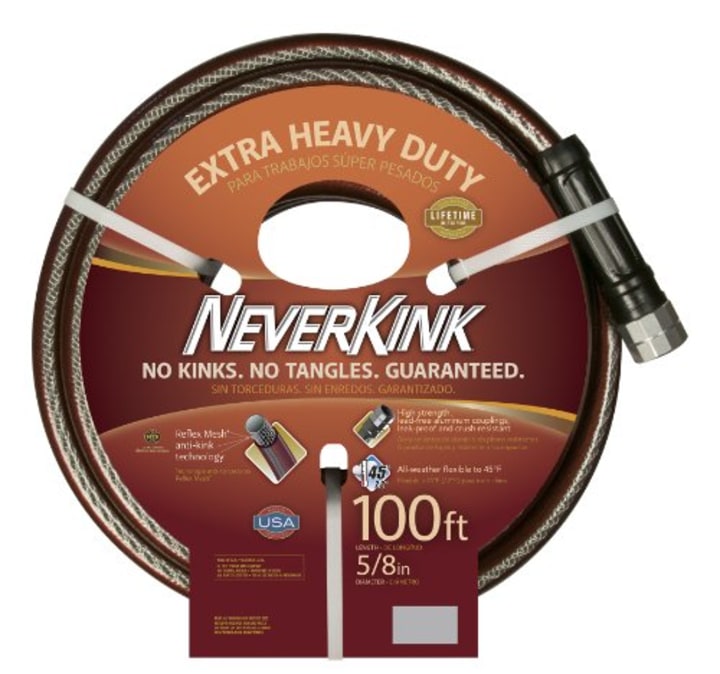 Teknor Apex NeverKink 8642-100, Extra Heavy Duty Garden Hose,  5/8-Inch by 100-Feet