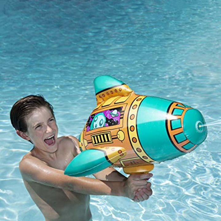 SwimWays Blow Up Blaster - Inflatable Space Water Blaster Pool Toy