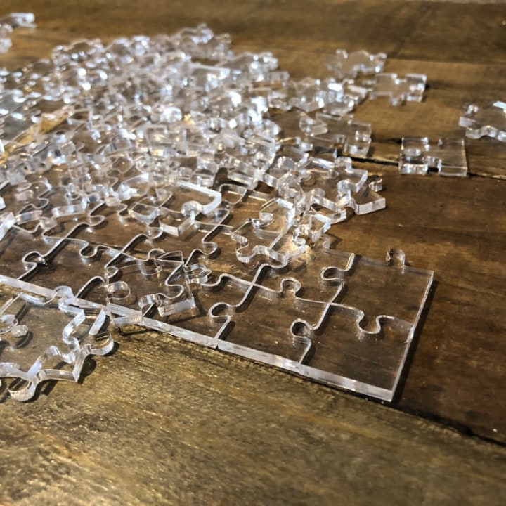 The Impossible Clear Jigsaw Puzzle