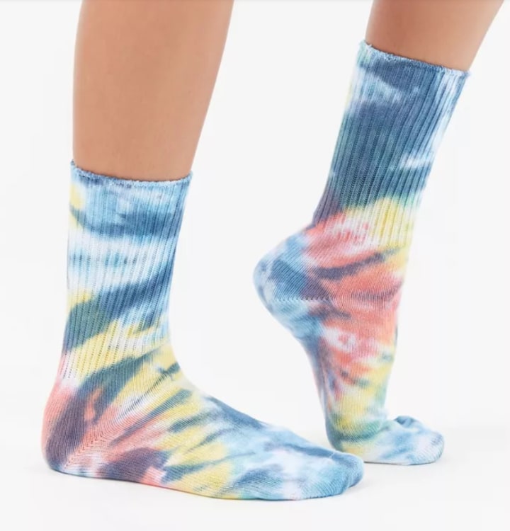 Urban Outfitters Tie-Dye Crew Socks