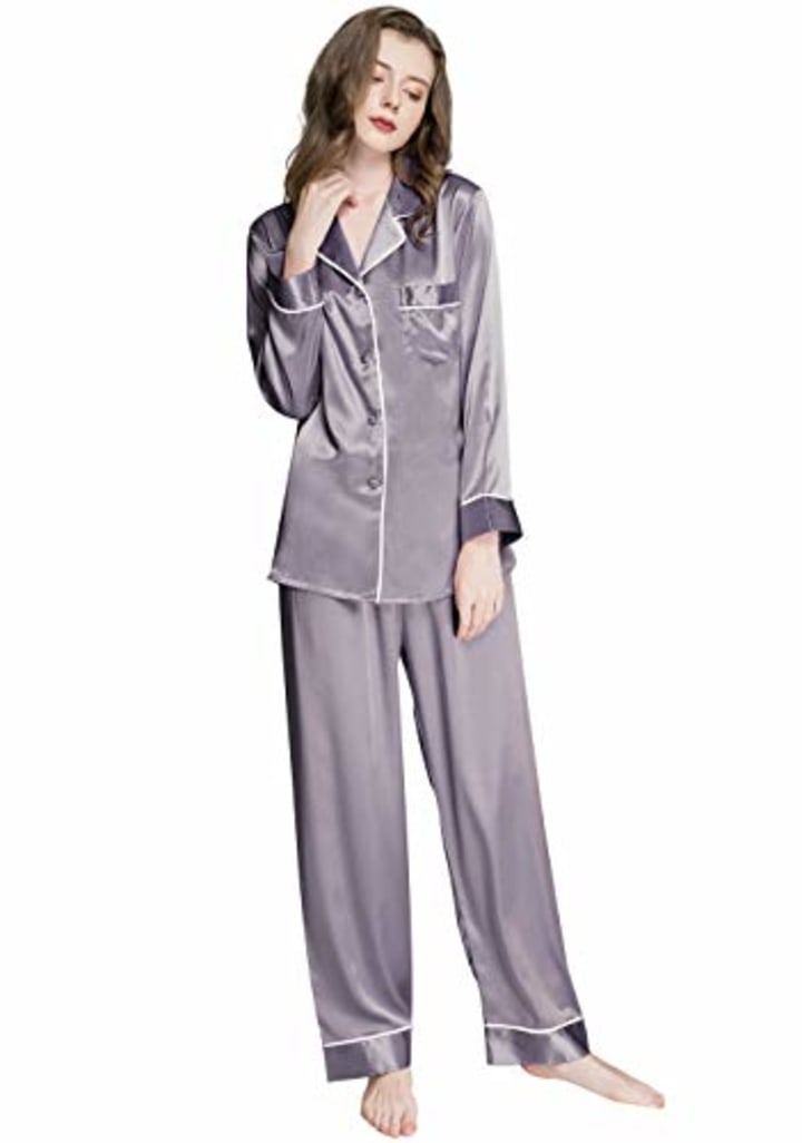 Lonxu Silk Satin Pajamas