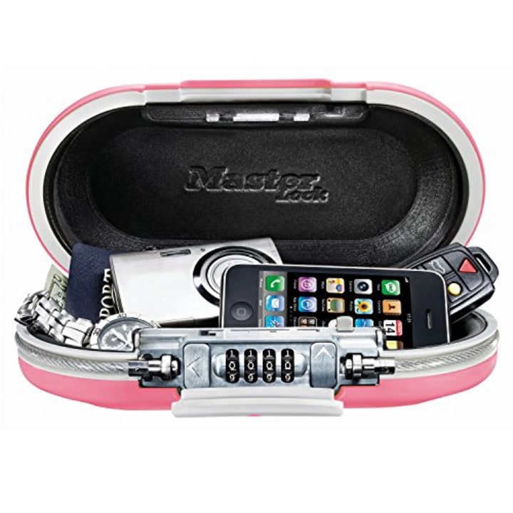 Master Lock Personal Safe, Set Your Own Combination Portable SafeSpace, 9-17/32 in. Wide, Pink, 5900DPNK