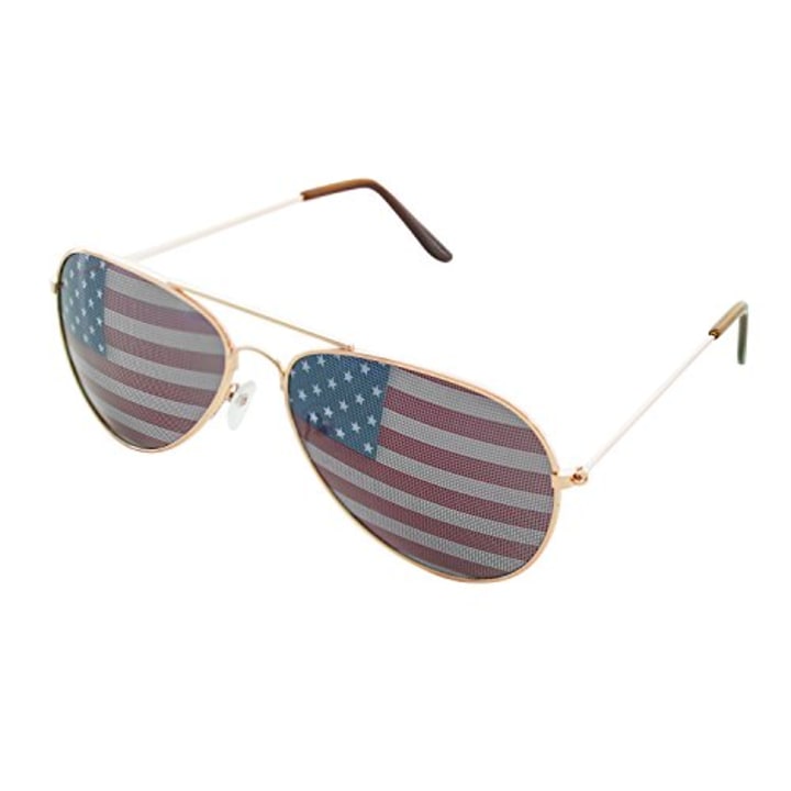 American Flag Aviator Sunglasses
