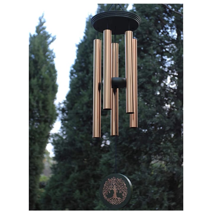 Engraved Tree of Life Memorial Wind Chimes