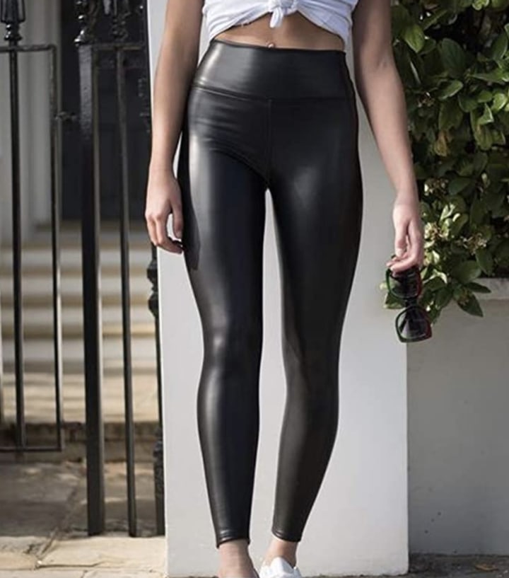 Ginasy Faux Leather Leggings