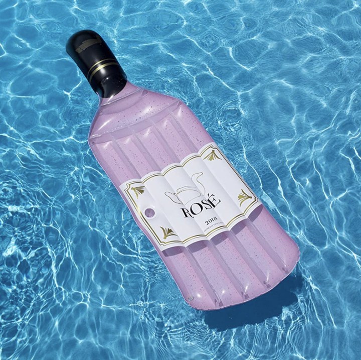 Inflatable Rosé Wine Bottle Pool Float