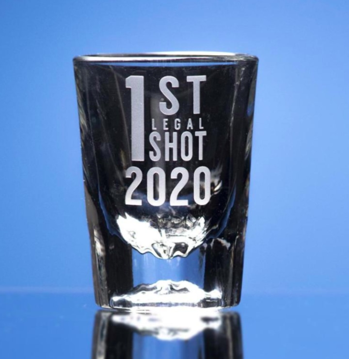 Etsy 21st Birthday Engraved Shot Glass