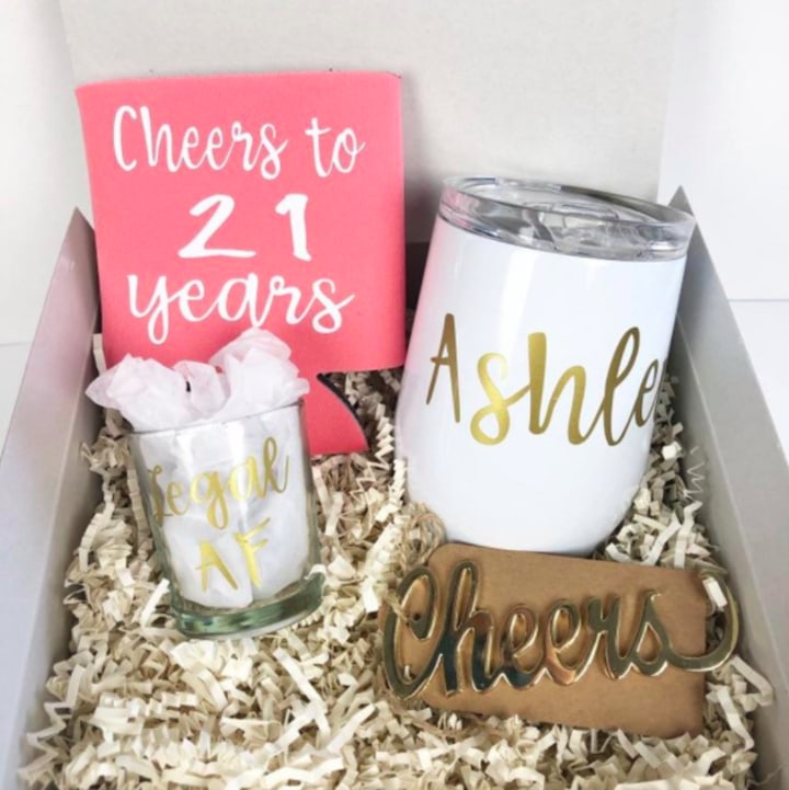 Etsy 21st Birthday Gift Box