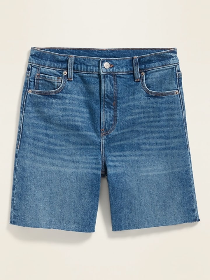 Old Navy High-Waisted Relaxed Cut-Off Jean Shorts