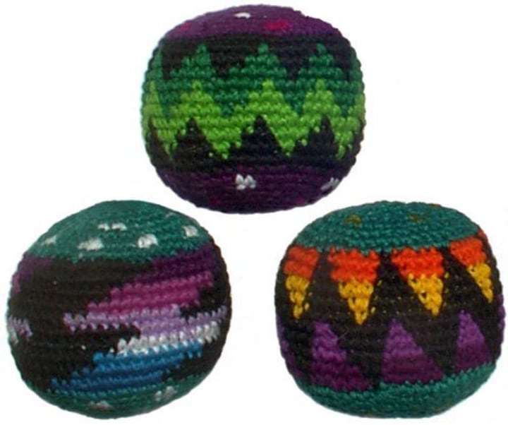 Set of 3 Hacky Sacks, Assorted Colors