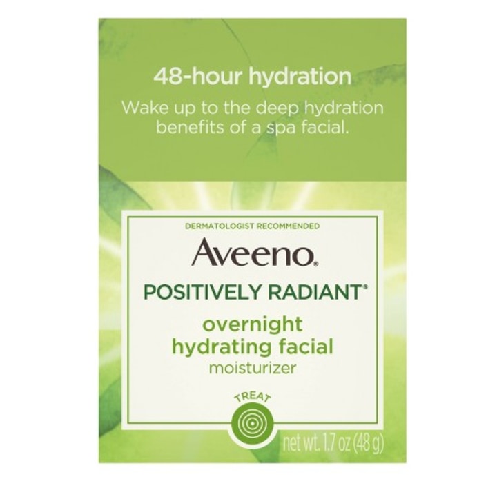 1.7-oz jar of AVEENO(R) POSITIVELY RADIANT(R) Overnight Hydrating Facial Moisturizer