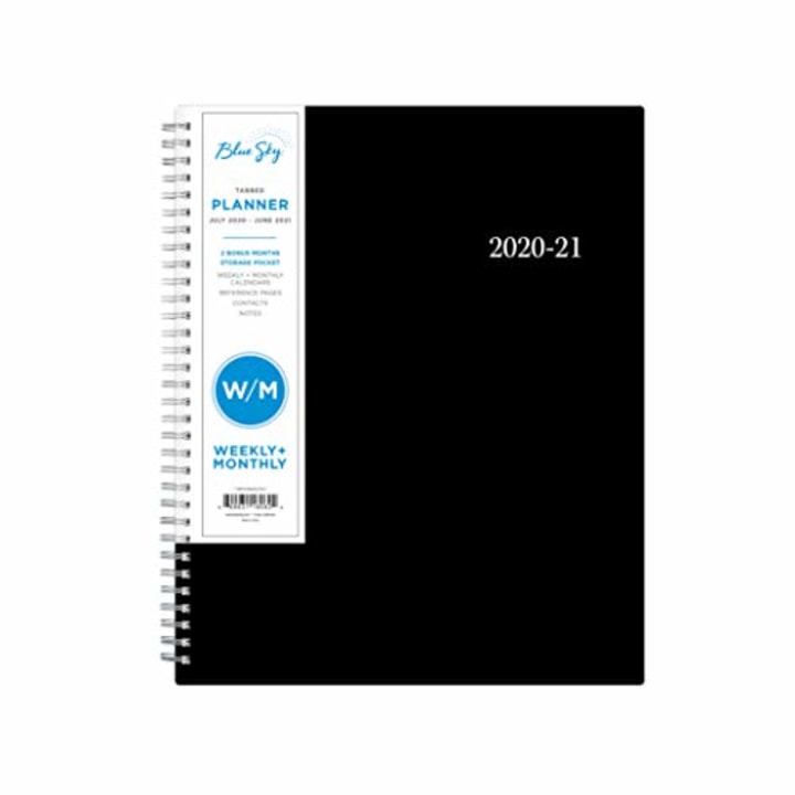 Blue Sky 2020-2021 Academic Year Weekly &amp; Monthly Planner, Flexible Cover, Twin-Wire Binding, 8.5&quot; x 11&quot;, Enterprise (118062)