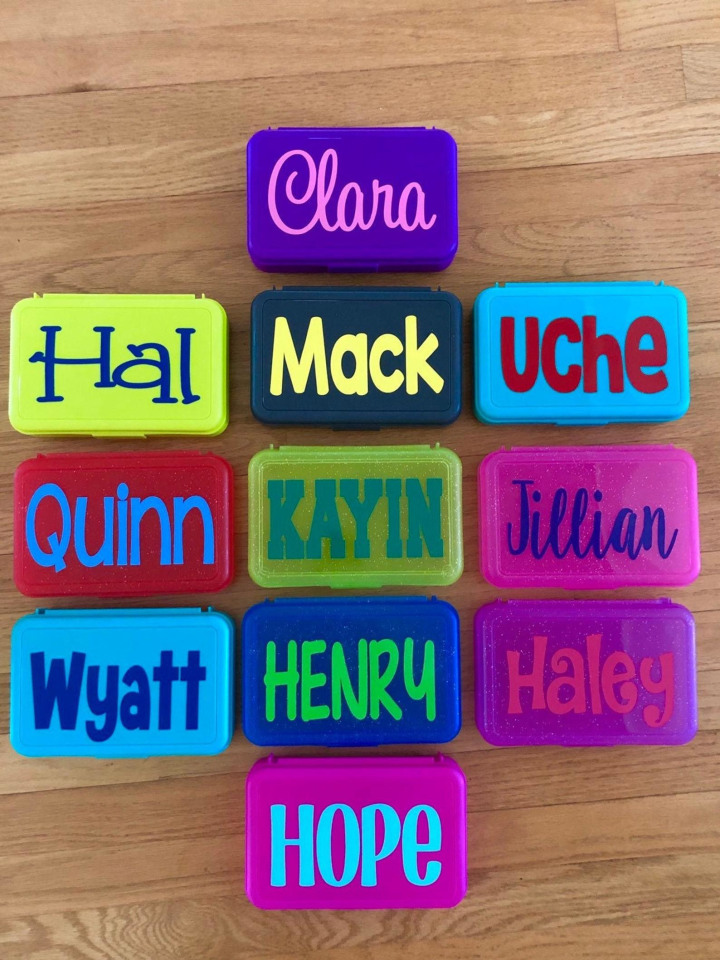 Personalized Crayon Box, Crayon Box, School Supply, Personalized Pencil Box, personalized school supplies, Teacher Supplies, Back to School