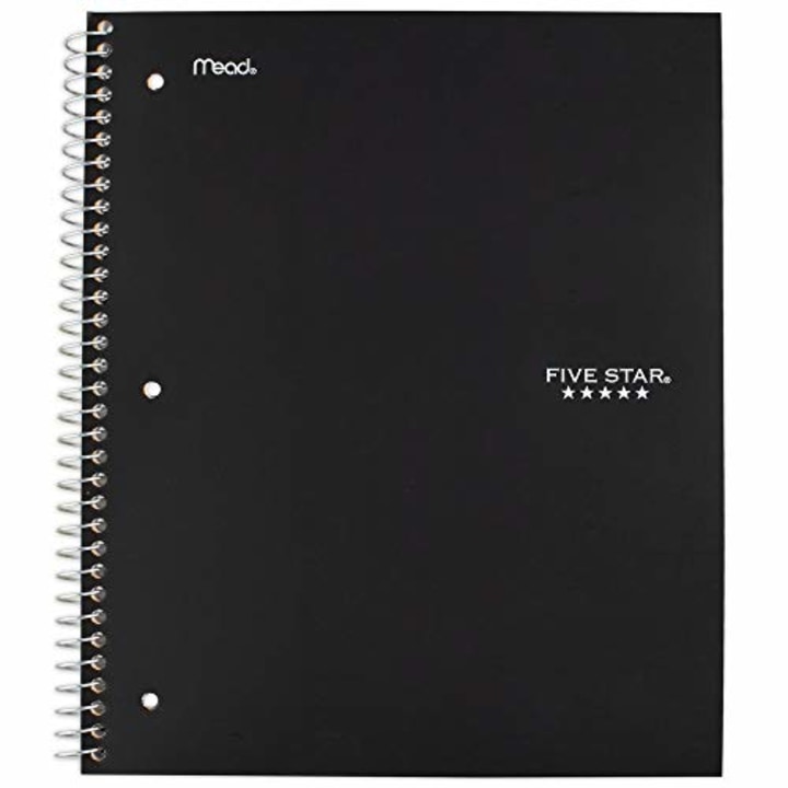 Five Star Spiral College Ruled Notebook