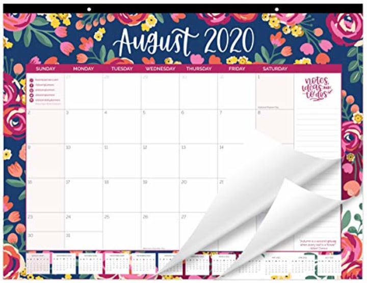 Bloom 2020-2021 Monthly Calendar Pad