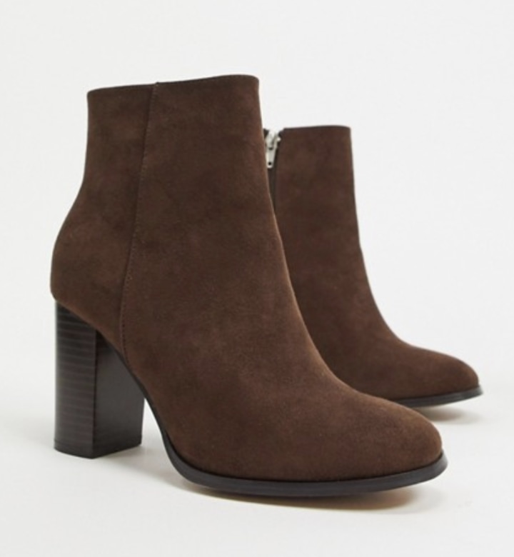 Asos Design Rye Heeled Ankle Boots