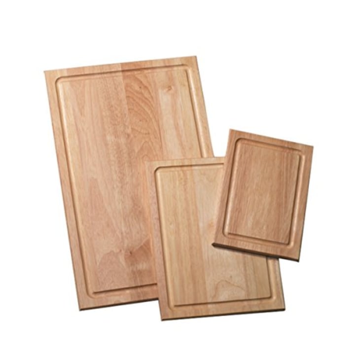 Farberware 3-Piece Wood Cutting Board Set with Drip Groove
