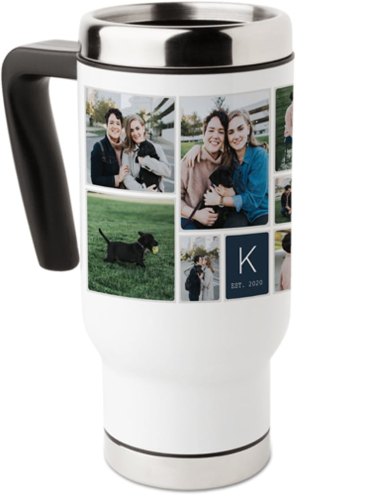Shutterfly Pictogram Travel Mug with Handle