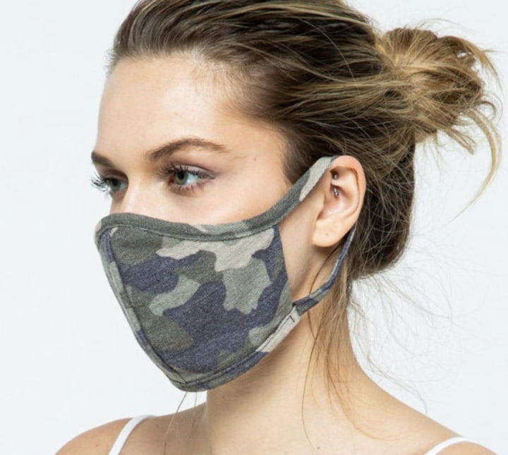 Pink4You Washable Camouflage Face Mask