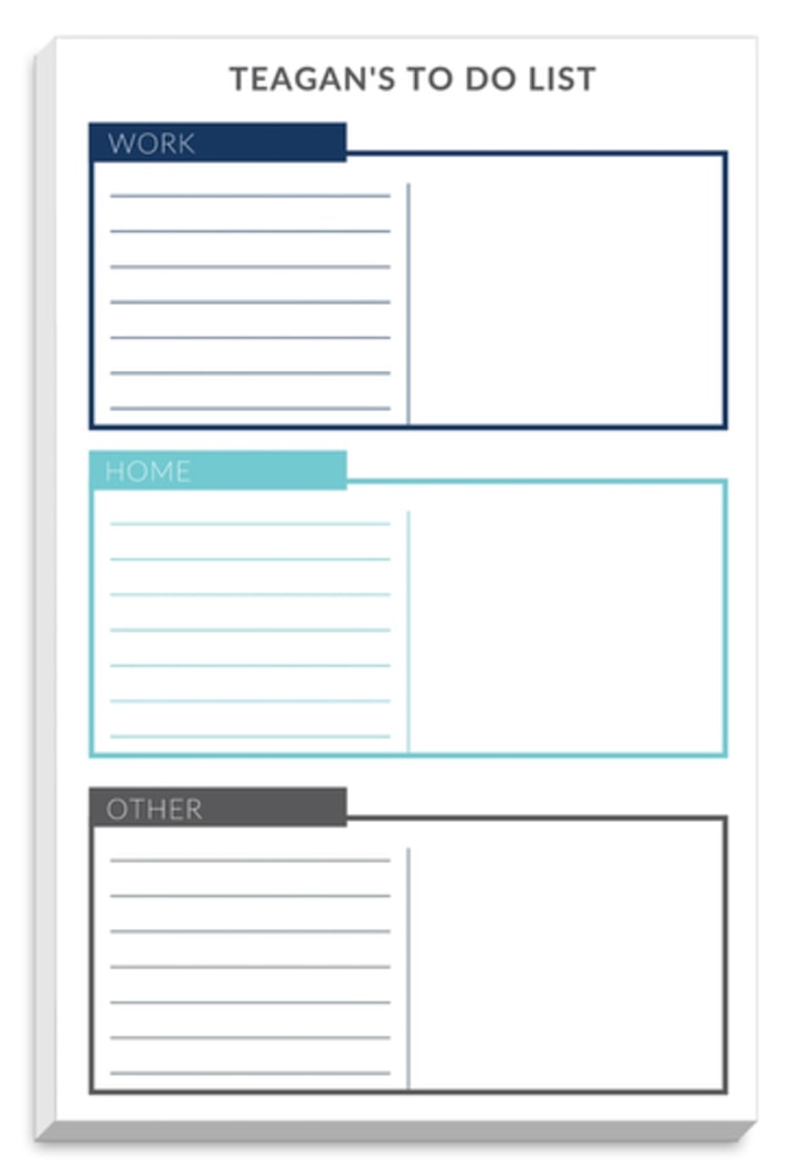The Stationery Studio Organizer Tabs List Notepads