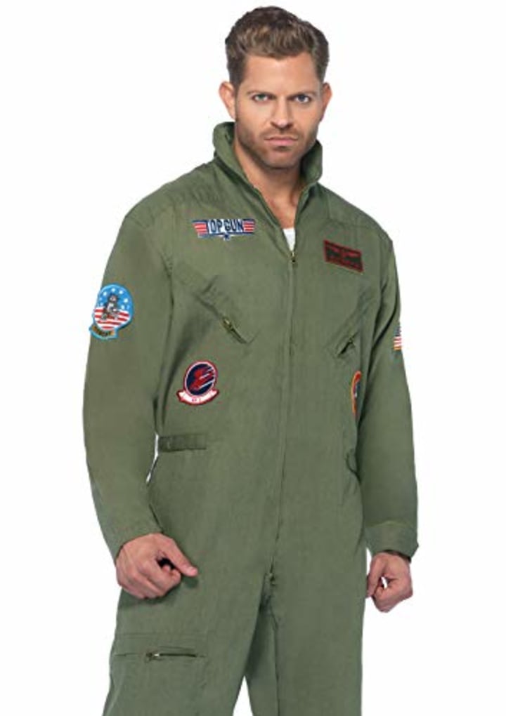 Leg Avenue Men&#039;s Top Gun Flight Suit Costume