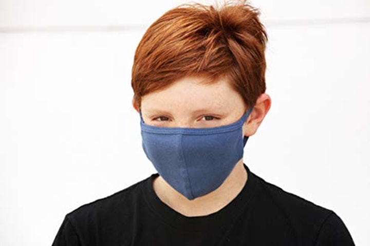 City Threads Made in USA Cotton Protective Mask, Two Layer Washable Reusable Adult Child