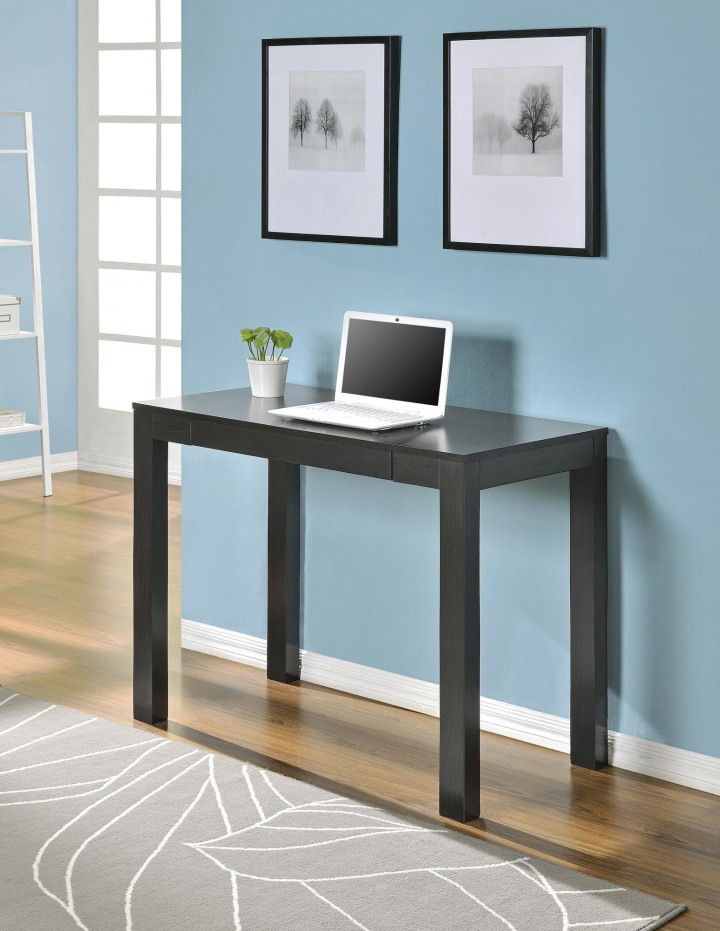 Ameriwood Home Parsons Computer Desk with Drawer, Espresso