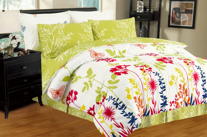 Hadfield Reversible Floral Bed-In-A-Bag